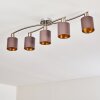 Glane Ceiling Light matt nickel, 5-light sources