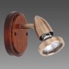 Brilliant Madeira wall spotlight Dark wood, 1-light source
