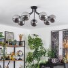 Gastor Ceiling Light black, 7-light sources