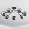 Gastor Ceiling Light black, 7-light sources