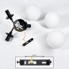 Cabalonga Ceiling Light black, 3-light sources