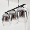 Vevino Pendant Light clear, Smoke-coloured, 3-light sources