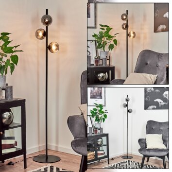 Remaisnil Floor Lamp black, 3-light sources
