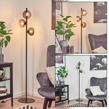 Remaisnil Floor Lamp black, 3-light sources
