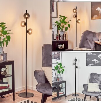 Remaisnil Floor Lamp black, 3-light sources
