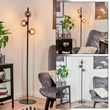 Remaisnil Floor Lamp black, 3-light sources