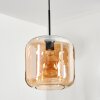 Lauden Pendant Light glass 25cm Amber, 1-light source