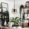 Lauden Pendant Light glass 20cm clear, Smoke-coloured, 1-light source