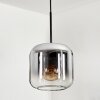 Lauden Pendant Light glass 20cm clear, Smoke-coloured, 1-light source