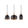 Trio CHIRAZ Pendant Light black, 3-light sources