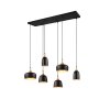 Trio CHIRAZ Pendant Light black, 6-light sources