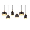 Trio CHIRAZ Pendant Light black, 6-light sources