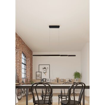 Trio HELIOS Pendant Light LED black, 1-light source