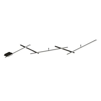 Trio INDIRA Ceiling Light LED black, 1-light source