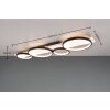 Trio MEDERA Ceiling Light LED black, white, 1-light source