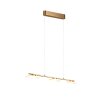 Trio MERTON Pendant Light LED brass, 3-light sources