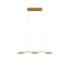 Trio MERTON Pendant Light LED brass, 3-light sources