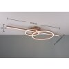 Trio MONTILLA Ceiling Light LED brown, 1-light source, Remote control