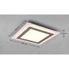 Trio MORGAN Ceiling Light LED matt nickel, 1-light source, Remote control