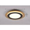 Trio MORGAN Ceiling Light LED gold, black, 1-light source, Remote control