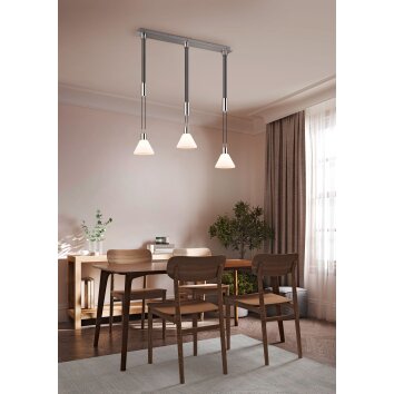 Trio STANLEY Pendant Light matt nickel, 3-light sources