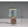 Reality ARIANA Table lamp green, 1-light source