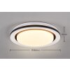 Reality CARTIDA Ceiling Light LED white, 1-light source, Remote control, Colour changer