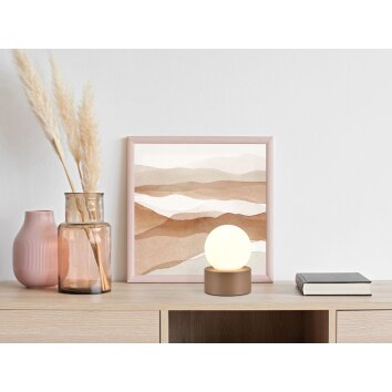 Reality COUNTESS Table lamp brown, 1-light source