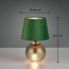 Reality JONNA Table lamp green, 2-light sources