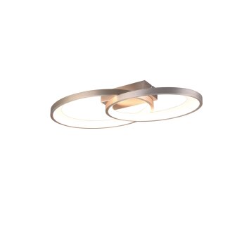 Reality MALAGA Ceiling Light LED matt nickel, 1-light source