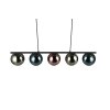 Reality SHELDON Pendant Light black, 5-light sources