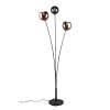 Reality SHELDON Floor Lamp black, 3-light sources