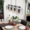 LAUDEN Pendant Light - glass clear, Smoke-coloured, 4-light sources