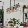 LAUDEN Pendant Light - glass clear, Smoke-coloured, 4-light sources