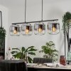 LAUDEN Pendant Light - glass chrome, clear, Smoke-coloured, 4-light sources