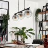 GASTOR Pendant Light clear, Smoke-coloured, 3-light sources
