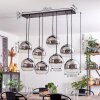 KOYOTO Pendant Light - glass chrome, clear, Smoke-coloured, 8-light sources