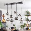 KOYOTO Pendant Light - glass chrome, clear, Smoke-coloured, 8-light sources