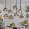 KOYOTO Pendant Light - glass clear, Smoke-coloured, 8-light sources