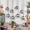 KOYOTO Pendant Light - glass clear, Smoke-coloured, 8-light sources