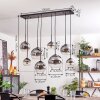 KOYOTO Pendant Light - glass clear, Smoke-coloured, 8-light sources