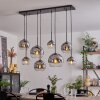 KOYOTO Pendant Light - glass clear, Smoke-coloured, 8-light sources