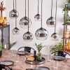 KOYOTO Pendant Light - glass clear, Smoke-coloured, 8-light sources