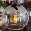 KOYOTO Pendant Light - glass clear, Smoke-coloured, 8-light sources
