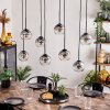 KOYOTO Pendant Light - glass clear, Smoke-coloured, 8-light sources