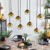 KOYOTO Pendant Light - glass gold, clear, 8-light sources