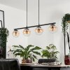 GASTOR Pendant Light Amber, clear, 4-light sources