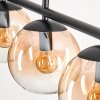 GASTOR Pendant Light Amber, clear, 4-light sources