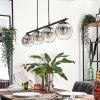 GASTOR Pendant Light clear, Smoke-coloured, 4-light sources