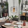 LAUDEN Pendant Light clear, Smoke-coloured, 1-light source
